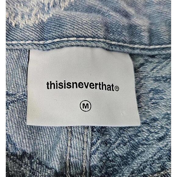 THISISNEVERTHAT Men's Paisley Printed Denim Jeans Size Medium - Picture 2 of 12